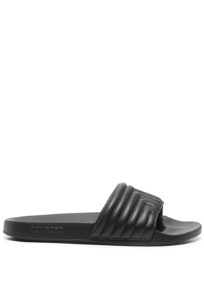 TOM FORD leather slides - Black