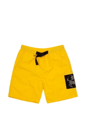 Sinclair mesh-pocket belted shorts - Yellow