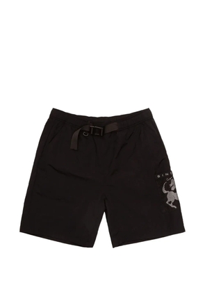 Sinclair mesh-pocket belted shorts - Black