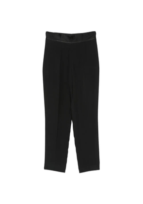 SIMONA CORSELLINI satin-waistband tailored trousers - Black