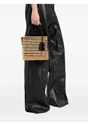 Ermanno Scervino mini Maggie bamboo-panel tote bag - Neutrals
