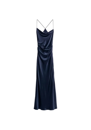 The Sei cowl-neck bias-cut maxi dress - Blue