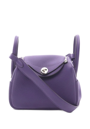 Hermès Pre-Owned mini Lindy Taurillon Clemence tote bag - Purple