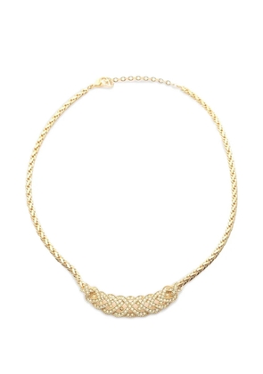 Christian Dior Pre-Owned 2010s Rhinestone-embellished necklace - Gold