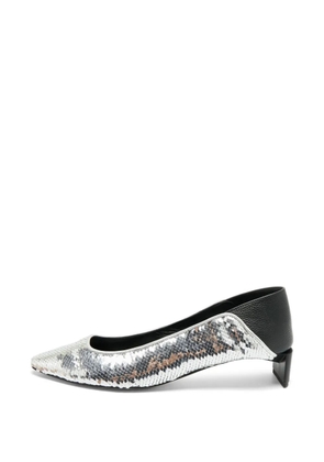 Loewe Pre-Owned sequin-embellishment pumps - Silver