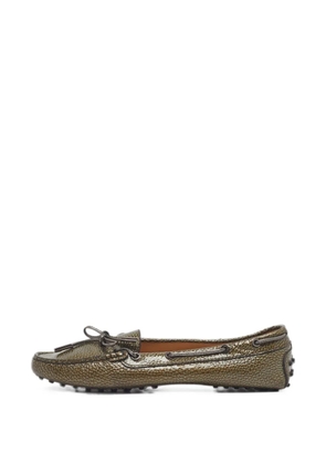 Tod's Vintage Gommino bow-detail loafers - Green