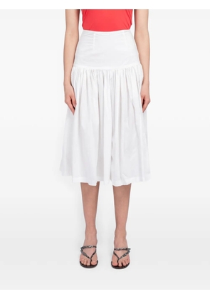 Amomento shirred culotte trousers - White