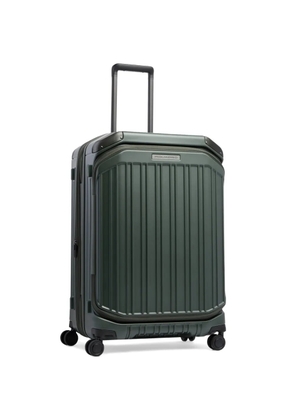 PIQUADRO medium expandable hardside suitcase - Green