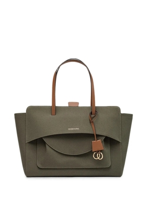 HIDESINS Super Flap logo-lettering handbag - Green