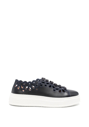 AGL laser-cut scalloped sneakers - Blue