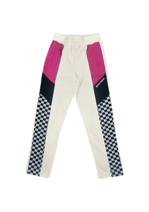 Palm Angels colour-block checkered track pants - Neutrals