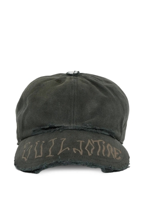 MARKING DISTANCE Guillotine distressed-effect cap - Green