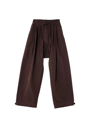 Jan Jan Van Essche drawstring wide-leg trousers - Brown