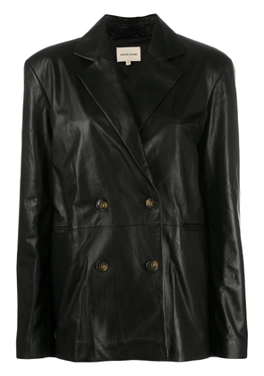 LouLou de Saison double-breasted lambskin jacket - Black