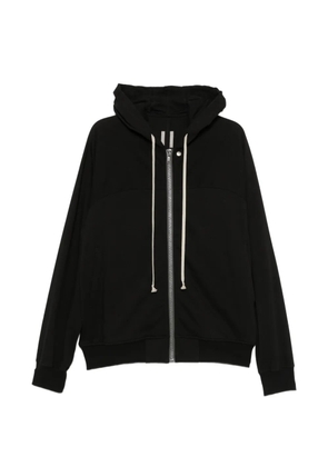 Rick Owens zip-up drawstring hoodie - Black