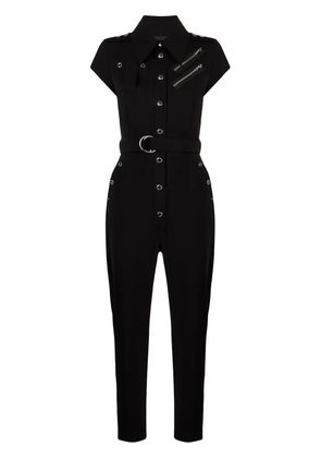 Moschino belted snap-fastened jumpsuit - Black