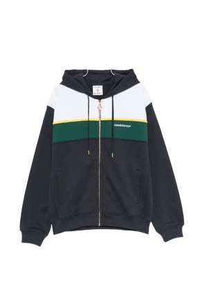 Casablanca colour-block zip-up hoodie - Blue