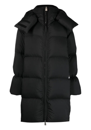 Bacon logo-patch padded-design coat - Black