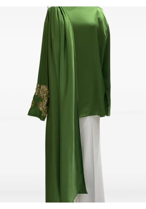 Elisabetta Franchi sequin-embellished draped blouse - Green