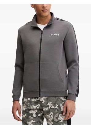GUESS USA logo-print zip-up sweatshirt - Grey