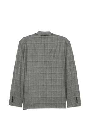 Canali check-pattern single-breasted suit - Grey