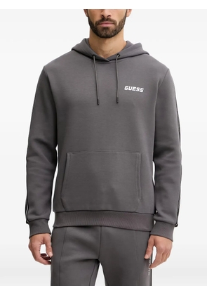 GUESS USA logo-print drawstring hoodie - Grey