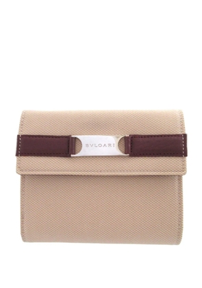 Bvlgari Pre-Owned 1990-2000 Canvas Bifold Compact Wallet small wallets - Neutrals