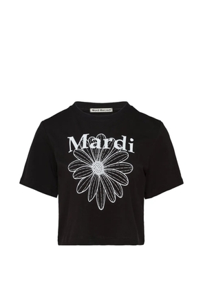 Mardi Mercredi Flowermardi cropped T-shirt - Black