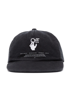 Off-White Hands-Off logo baseball cap - Black