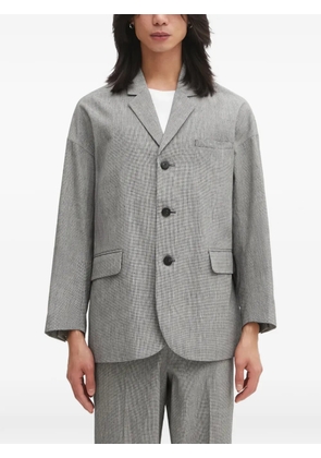 visvim micro-check notched-lapels suit - Grey