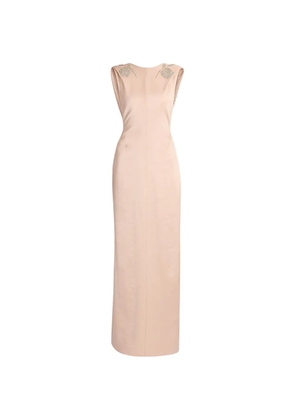 ERDEM embroidered draped maxi dress - Pink