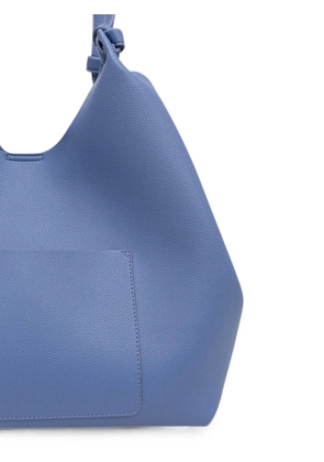 DKNY Paula knotted pebble-texture tote bag - Blue