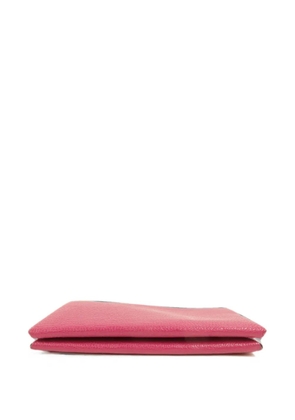 Hermès Pre-Owned Calvi leather card case - Pink