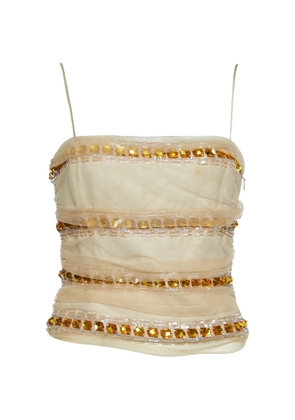 Emporio Armani Pre-Owned embellished blouse - Neutrals