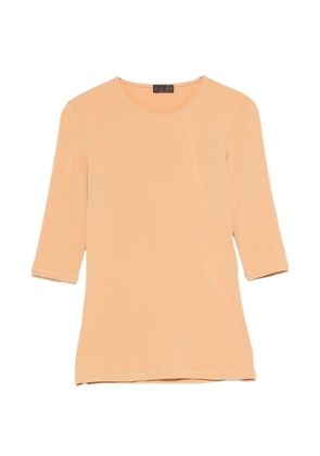 Mugler three-quarter-sleeve T-shirt - Neutrals
