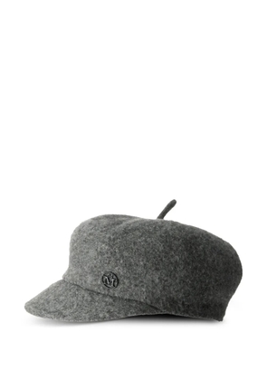 Maison Michel logo-plaque hat - Grey