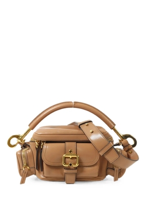 Chloé Pre-Owned buckle-detail leather tote bag - Brown
