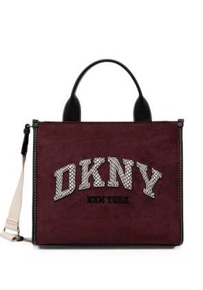 DKNY Hadlee logo-patch tote bag - Red