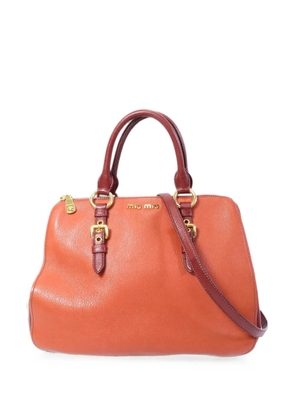 Miu Miu Pre-Owned buckled shoulder bag - Orange