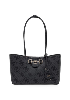 GUESS USA Janie logo-print horsebit tote bag - Black