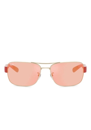 Ray-Ban metal rectangle sunglasses - Gold