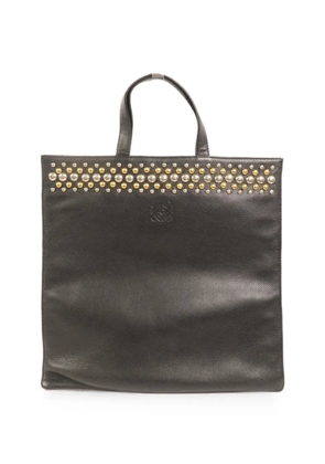 Loewe Pre-Owned Vega studded tote bag - Black