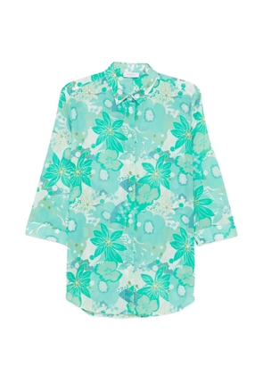 ZANETTI floral-print shirt - Green