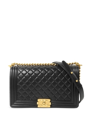 CHANEL Pre-Owned Boy quilted shoulder bag - Black