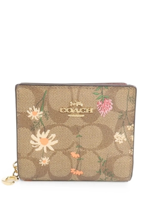 Coach Vintage floral-print wallet - Neutrals