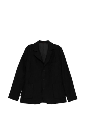 Ma+ four-pocket three-button blazer - Black