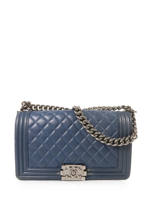 CHANEL Pre-Owned 25 Boy Chanel quilted shoulder bag - Blue