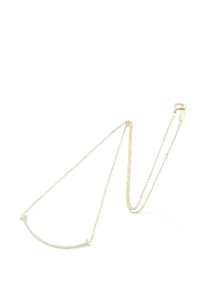 Tiffany & Co. Pre-Owned 2010 T-smile diamond necklace - Gold