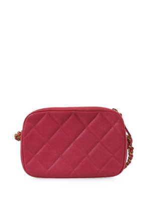 CHANEL Pre-Owned diamond-quilted CC logo-detail mini bag - Pink