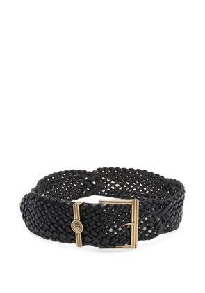 ETRO woven coin-buckle belt - Black